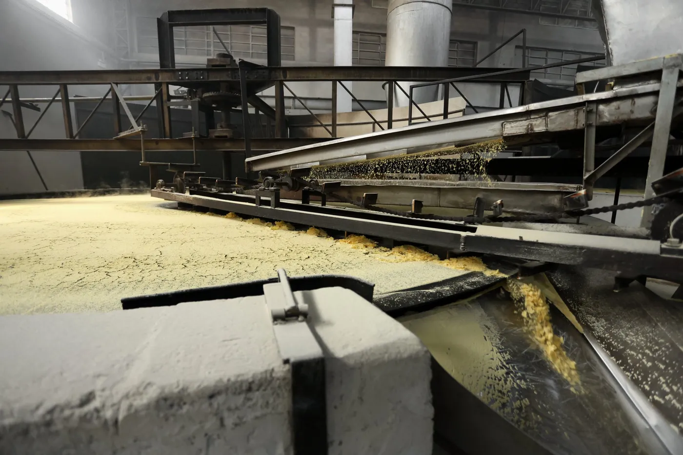 Linha de produção de farinha de milho